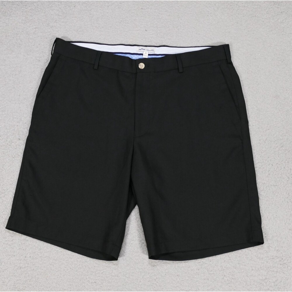 Peter Millar Salem Performance Shorts Mens Size 35 Black 9" in